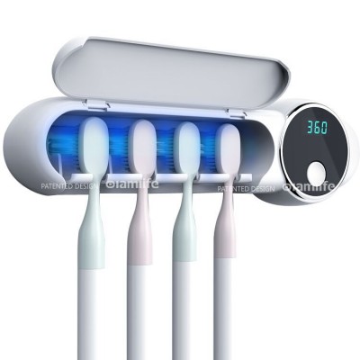 OLAM Bathroom Accessory Sets Brush holder Portable Automatic Disinfection UV Sterilizer UVC Sanitizer sterilized toothbrush