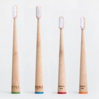 100% natural bamboo toothbrush with bamboo case